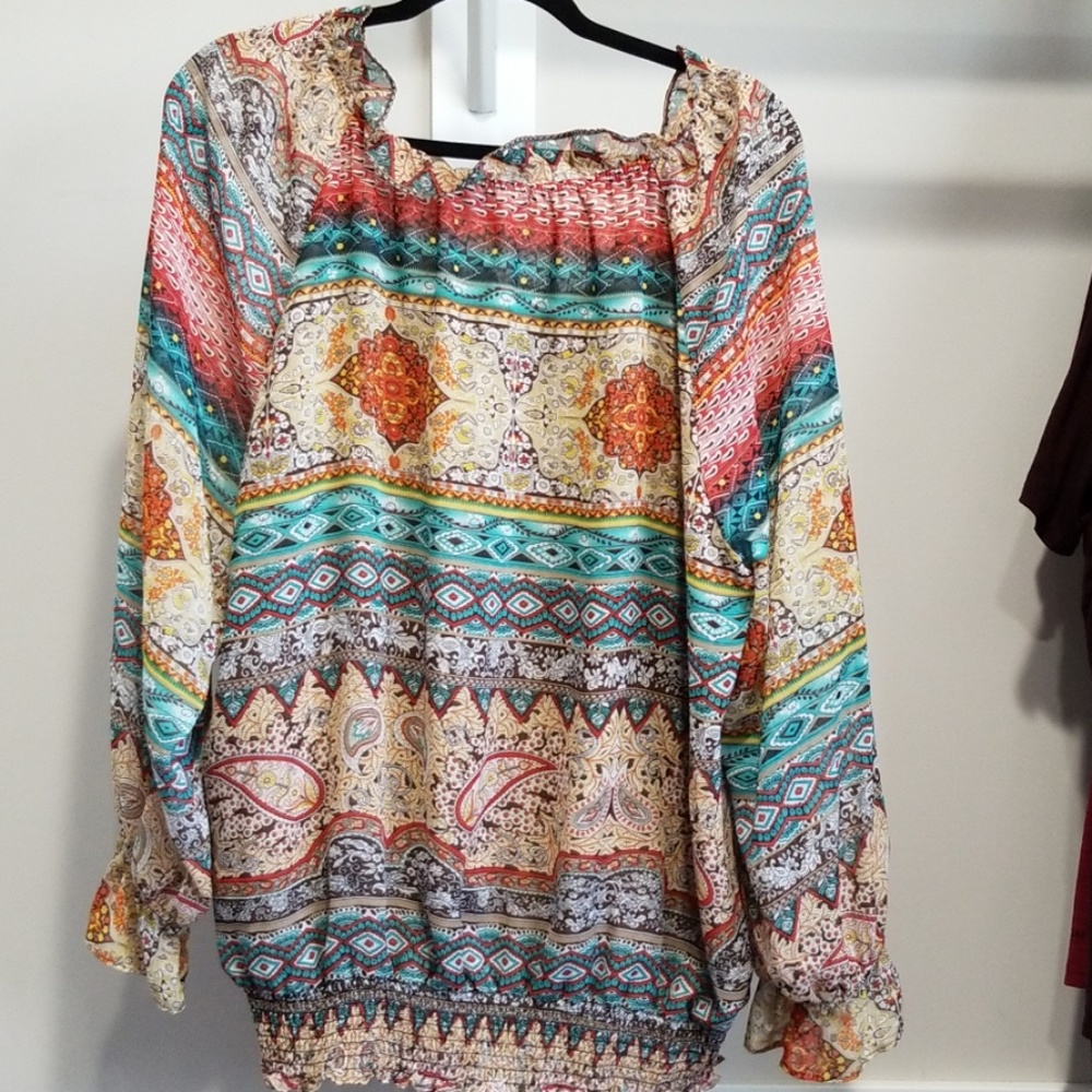 Multi color blouse - Picture 2 of 2